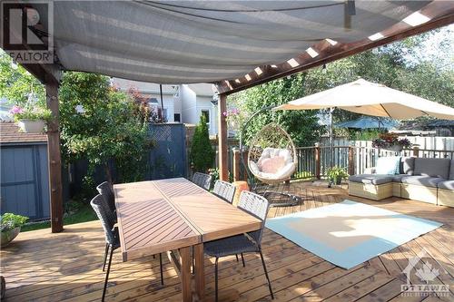 Exterior back with expansive deck and pergola - 49 Emerald Meadows Drive, Ottawa, ON - Outdoor With Deck Patio Veranda