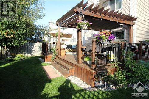 Exterior back with expansive deck and pergola - 49 Emerald Meadows Drive, Ottawa, ON - Outdoor