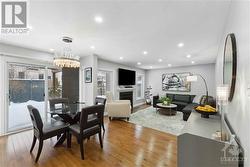 Breakfast nook overlooking family room - 