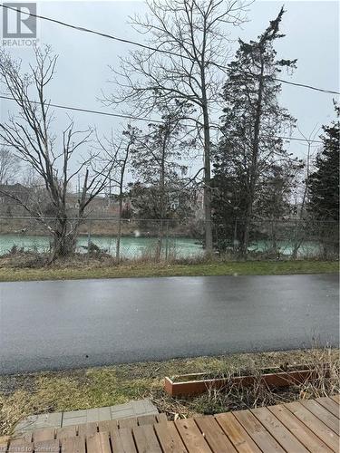 Winter canal view from front porch - 35 Canal Bank Road, Port Colborne, ON - Outdoor With Body Of Water With View