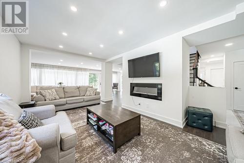 704 Old Dundas Road, Hamilton, ON - Indoor Photo Showing Living Room With Fireplace