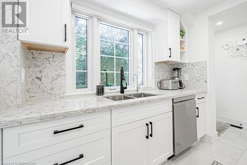 704 Old Dundas Road, Hamilton, ON - Indoor Photo Showing Kitchen With Double Sink