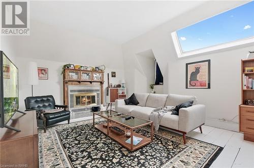 264 Macnab Street S, Hamilton, ON - Indoor Photo Showing Living Room With Fireplace