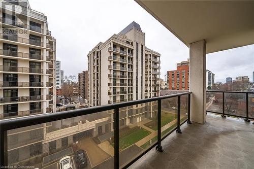 90 Charlton Avenue W Unit# 502, Hamilton, ON - Outdoor With Balcony With Exterior