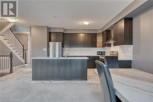 33 Pinot Crescent, Hamilton, ON - Indoor Photo Showing Kitchen With Stainless Steel Kitchen With Upgraded Kitchen