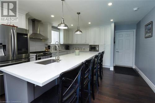 100 Stone Church Road E, Hamilton, ON - Indoor Photo Showing Kitchen With Upgraded Kitchen