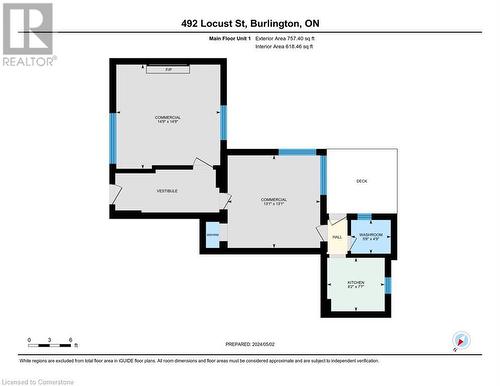 Unit 1 Floor Plan - 492 Locust Street, Burlington, ON 