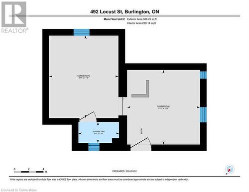 Unit 2 Floor Plan - 492 Locust Street, Burlington, ON 