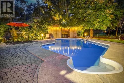 3021 Lakeshore Road, Burlington, ON - Outdoor With In Ground Pool With Backyard