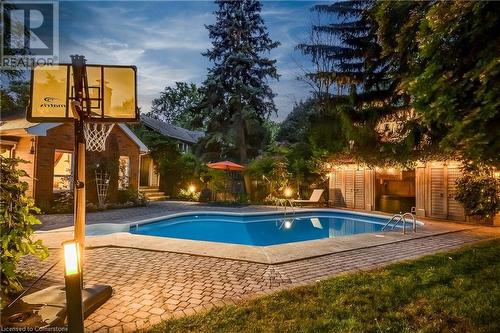 3021 Lakeshore Road, Burlington, ON - Outdoor With In Ground Pool