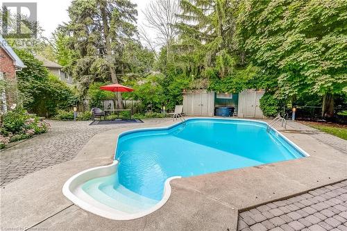 3021 Lakeshore Road, Burlington, ON - Outdoor With In Ground Pool With Backyard