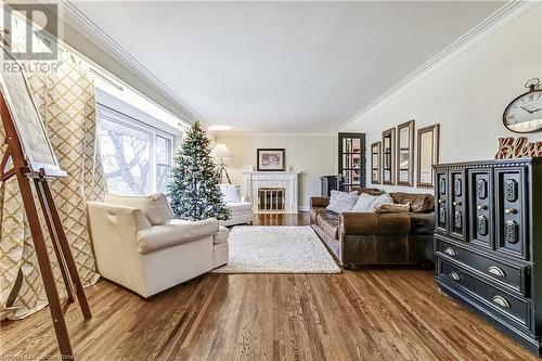 3021 Lakeshore Road, Burlington, ON - Indoor Photo Showing Living Room With Fireplace