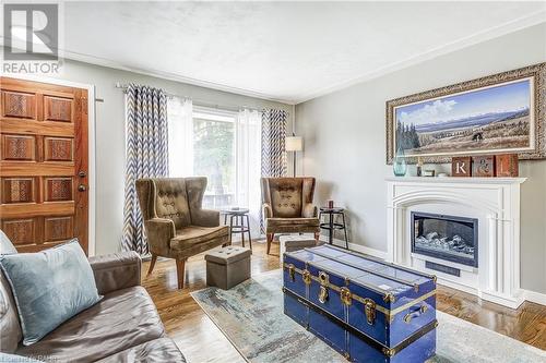 302 Southill Drive, Kitchener, ON - Indoor Photo Showing Living Room With Fireplace