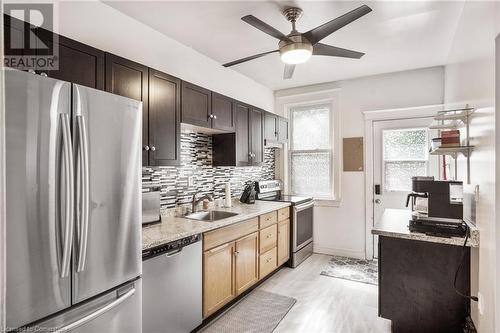 54 Spadina Avenue, Hamilton, ON - Indoor Photo Showing Kitchen With Upgraded Kitchen