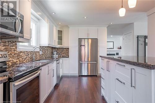 87 Monte Drive, Hamilton, ON - Indoor Photo Showing Kitchen With Stainless Steel Kitchen With Upgraded Kitchen