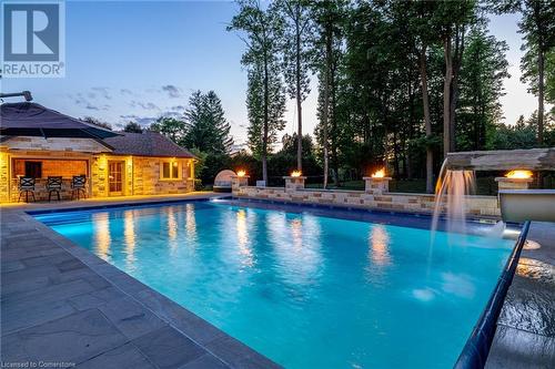 2633 Bluffs Way, Burlington, ON - Outdoor With In Ground Pool With Backyard