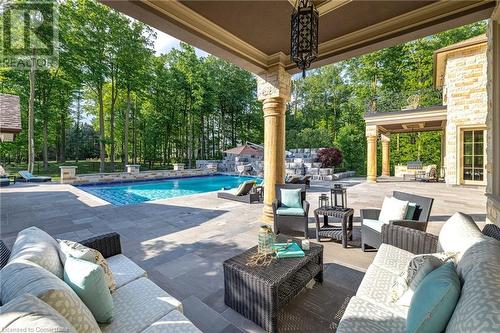 2633 Bluffs Way, Burlington, ON - Outdoor With In Ground Pool With Deck Patio Veranda