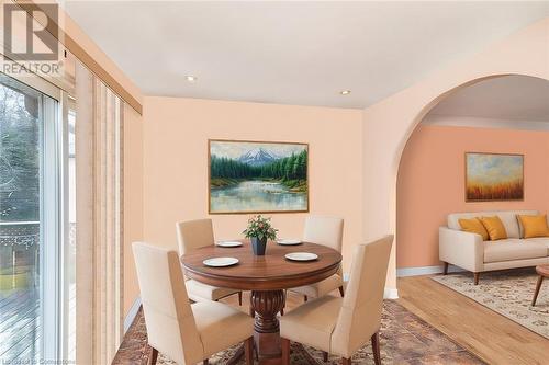 Virtually Staged - 75 Hanover Place, Hamilton, ON - Indoor Photo Showing Dining Room