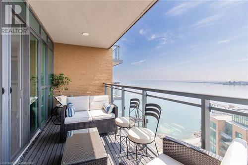 2060 Lakeshore Road Unit# 1401, Burlington, ON - Outdoor With Body Of Water With Balcony With Exterior