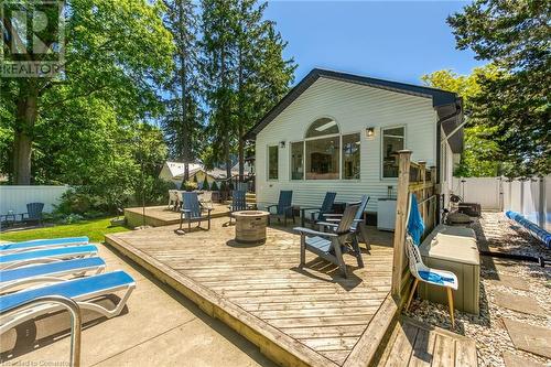 Backyard with multi level decking - 486 Winniett Street, Caledonia, ON - Outdoor With Deck Patio Veranda