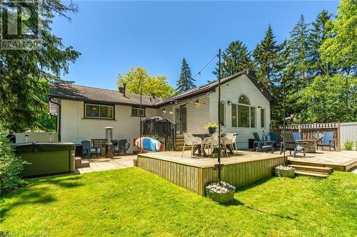 Backyard with multi level decking - 486 Winniett Street, Caledonia, ON - Outdoor With Deck Patio Veranda With Backyard With Exterior