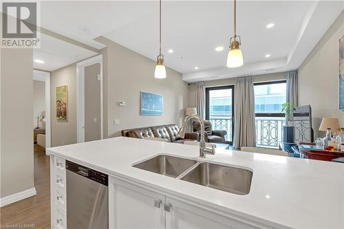 112 King Street E Unit# 1006, Hamilton, ON - Indoor Photo Showing Kitchen With Double Sink