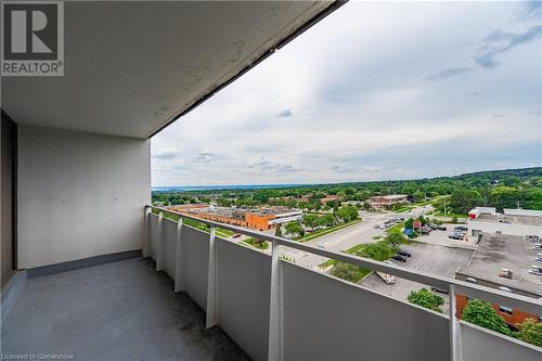 South views of Burlington and Lake Ontario in the distance. - 2055 Upper Middle Road Unit# 1008, Burlington, ON - Outdoor With Balcony With View With Exterior