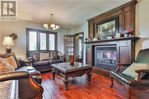 345 Freelton Road, Hamilton, ON - Indoor Photo Showing Living Room With Fireplace