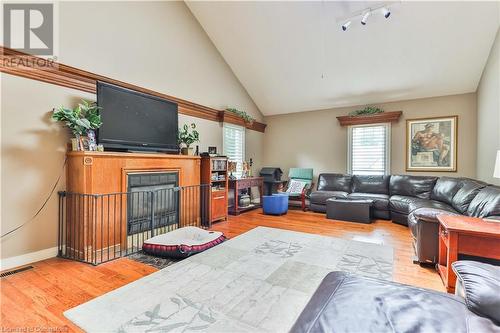 345 Freelton Road, Hamilton, ON - Indoor Photo Showing Living Room With Fireplace