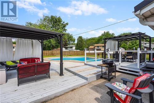 8371 Ares Court, Niagara Falls, ON - Outdoor With In Ground Pool With Deck Patio Veranda With Exterior