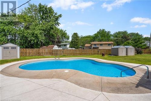 8371 Ares Court, Niagara Falls, ON - Outdoor With In Ground Pool With Backyard