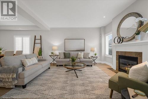 2229 Littondale Lane, Oakville, ON - Indoor Photo Showing Living Room With Fireplace