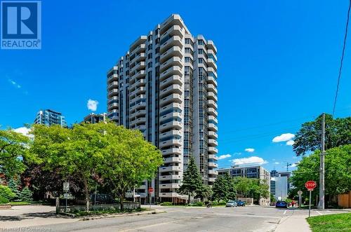 67 Caroline Street S Unit# 302, Hamilton, ON - Outdoor With Balcony With Facade