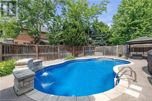 16 Gristmill Place, Hamilton, ON - Outdoor With In Ground Pool With Backyard