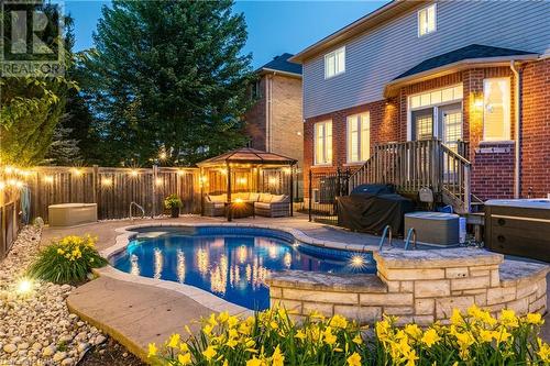 16 Gristmill Place, Hamilton, ON - Outdoor With In Ground Pool With Deck Patio Veranda