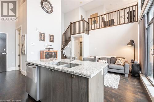 112 King Street E Unit# Ph 3, Hamilton, ON - Indoor Photo Showing Kitchen With Double Sink