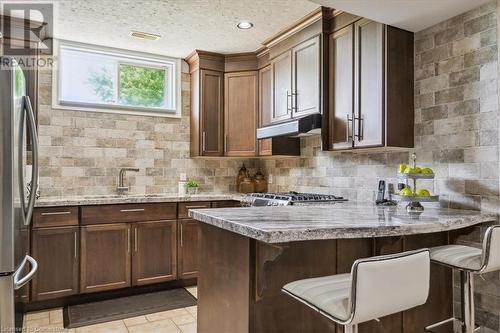 9893 Dickenson Road W, Hamilton, ON - Indoor Photo Showing Kitchen With Upgraded Kitchen