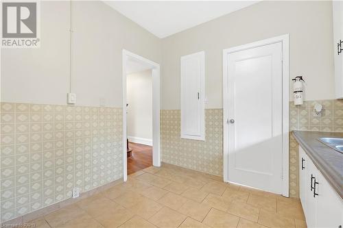 100 Balsam Avenue S, Hamilton, ON - Indoor Photo Showing Kitchen With Double Sink