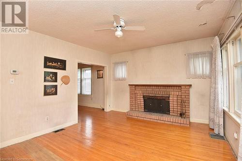 493 Crosby Avenue, Burlington, ON - Indoor Photo Showing Living Room With Fireplace