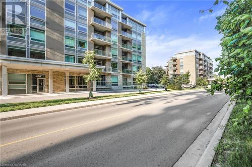 467 Charlton Avenue E Unit# 202, Hamilton, ON - Outdoor With Balcony With Facade