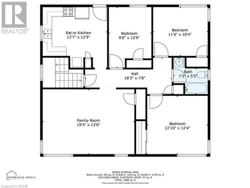 Upper Unit Floor Plan - 19 Fawell Avenue, St. Catharines, ON - Other