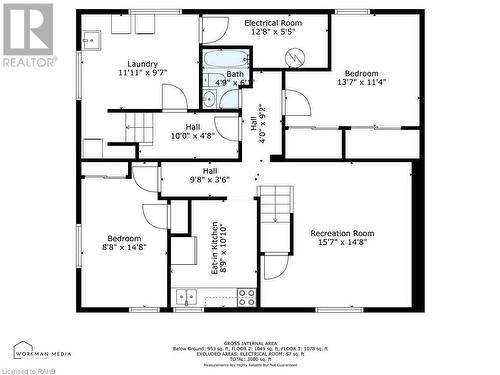 Lower Level Unit Floor Plan - 19 Fawell Avenue, St. Catharines, ON - Other