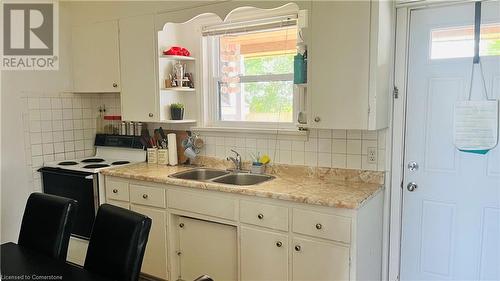 5108 Montrose Road Unit# Unit 1, Niagara Falls, ON - Indoor Photo Showing Kitchen With Double Sink