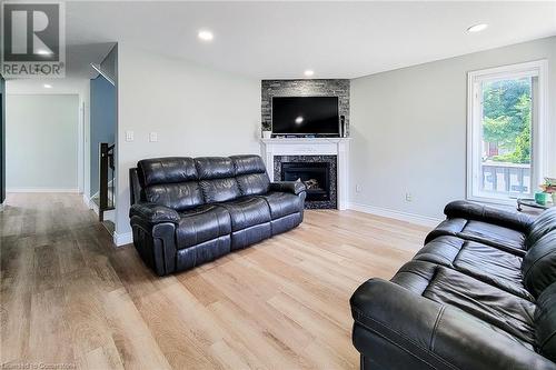 55 Alexsia Court, Hamilton, ON - Indoor Photo Showing Living Room With Fireplace