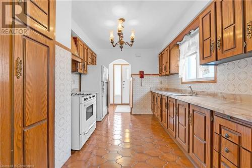 373 Mary Street, Hamilton, ON - Indoor Photo Showing Kitchen With Double Sink