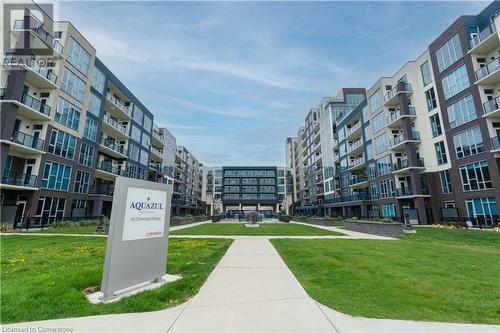 16 Concord Place Unit# 609, Grimsby, ON - Outdoor With Balcony With Facade