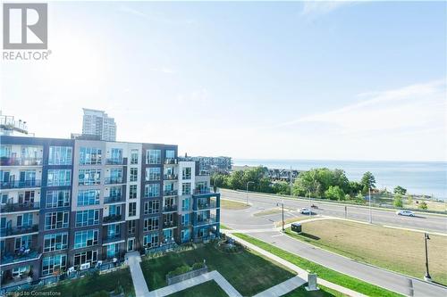 16 Concord Place Unit# 609, Grimsby, ON - Outdoor With Body Of Water With Balcony With View