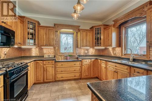 97 Unity Side Road, Seneca, ON - Indoor Photo Showing Kitchen With Double Sink