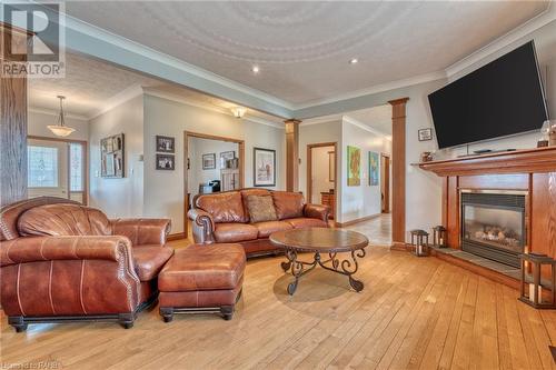 97 Unity Side Road, Seneca, ON - Indoor Photo Showing Living Room With Fireplace