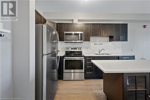 212 Lakeport Road Unit# 312, St. Catharines, ON - Indoor Photo Showing Kitchen With Stainless Steel Kitchen With Double Sink